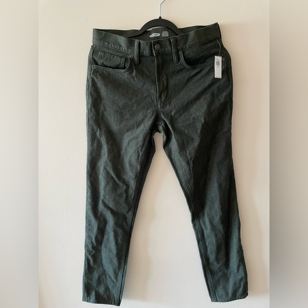 Old Navy Dark Moss Jeans slim tapered